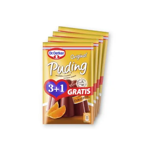DR. OETKER PUDING ČOKOLADA 3+1