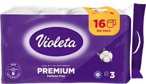 Premium toaletni papir, 3-slojni 16 kom